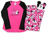 Disney Minnie Mouse Plush Pajama Sleep Set w/ Eyemask