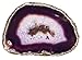 LARGE PURPLE AGATE SLAB 4-5 INCH Geode Slice with Stand Crystal Mineral Gemstone Rock Gem