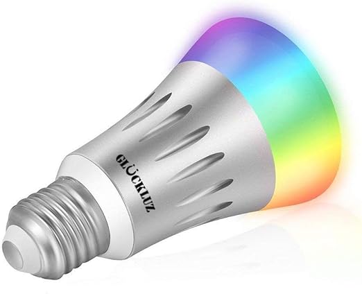 gluckluz bombillas inteligentes focos wifi lamparas rgbw foco led 60w equivalente lampara inteligente wifi smart light bulb control remoto smartphone