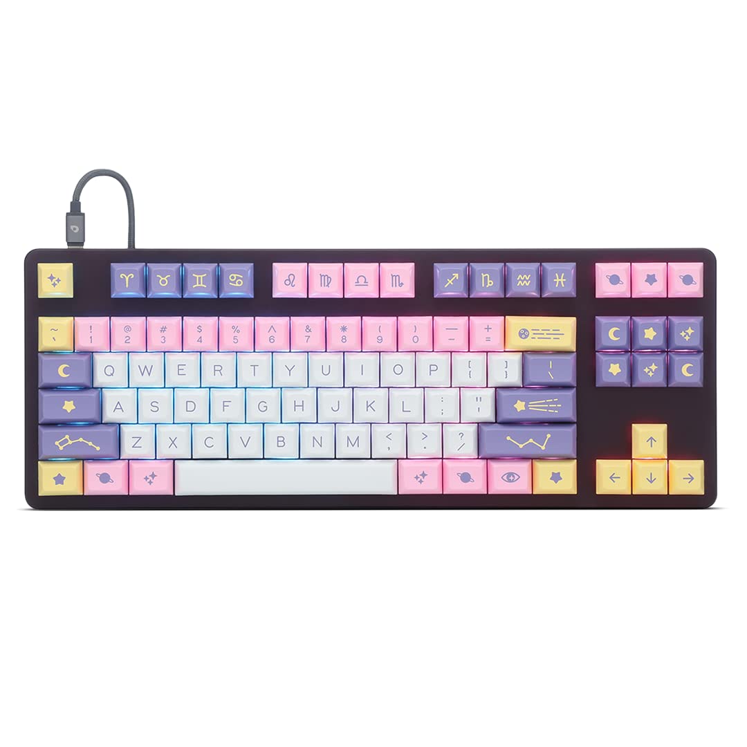 DROP DSA Astrolokeys Keycaps - ABS Doubleshot Legends, MX Style for Mechanical Keyboards, 104-key Kit Covers Tenkeyless and Fullsize Keyboards by Signature Plastics