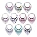 10-Pack Baby Girl Bandana Drool Bibs Gift Set for Drooling Teething by MiiYoung