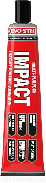 Evostik Impact Adhesive 65g Tube - High-Strength Multipurpose Glue