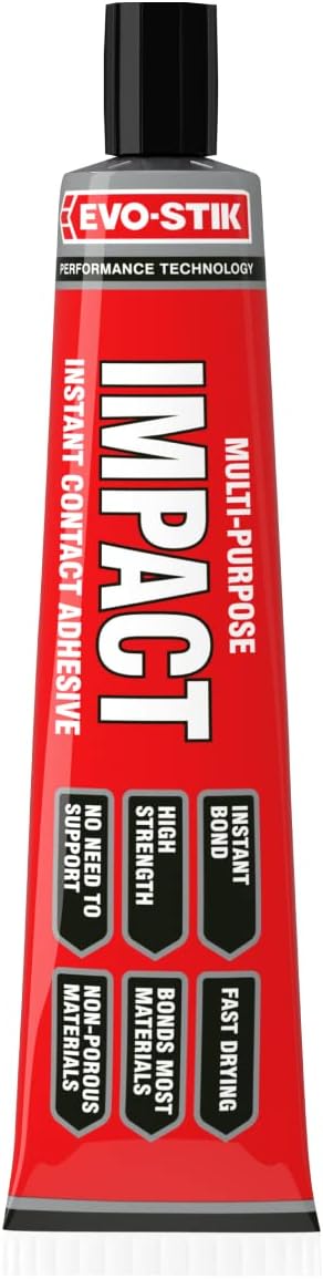 Evostik Impact Adhesive 65g Tube - High-Strength Multipurpose Glue