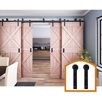 Amazon Com Zekoo 10 Ft Four Doors Sliding Interior By Pass Barn