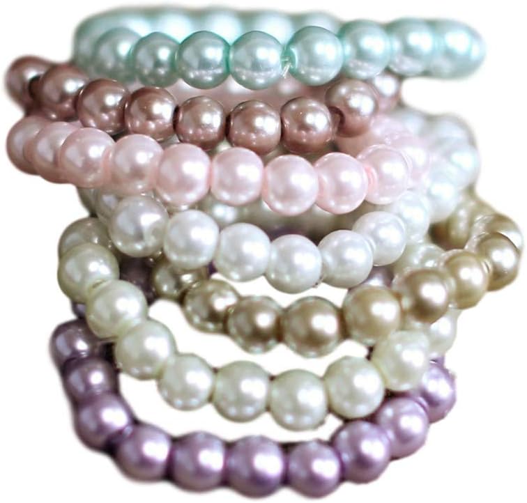 Pearl Bracelet, Choose from 7 Colors, Newborn Photography prop, Toddler, Child, Flower Girl, Adult
