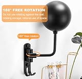 Olymajy Helmet Stand Wall Mounted Rotatable Hat Rack Motorcycle Hard hat view 4