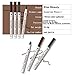 Tattoo Eyebrow Pen with Four Tips Long-lasting Waterproof Brow Gel for Eyes Makeup (C Dark Grey)