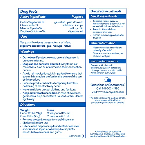 Tummy Calm Homeopathic Gas Relief Drops for Children, 2 Ounce Pricepulse