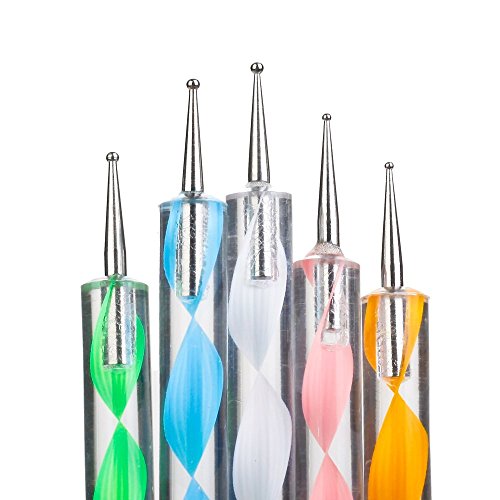 COMIART Ball Styluses Dotting Tool Set for Embossing Pattern Clay Sculpting,Nail Art