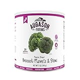 Augason Farms Freeze Dried Broccoli Florets & Stems 7 oz No. 10 Can