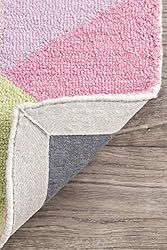 nuLOOM Bianca Triangles Wool Area Rug, 7' 6" x