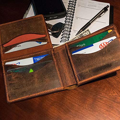 Hanks Belts Deluxe Bison Bifold Wallet With Id Window Rich Brown Pricepulse Hanks Belts Deluxe Bison Bifold Wallet With Id Window Rich Brown Pricepulse
