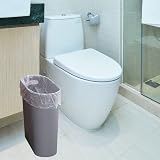 Caxmtu 10L Small Plastic Trash Can with Handles 2 Pack Grey view 7