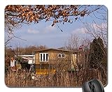 Mouse Pads - Allotment House Hut Autumn Wood