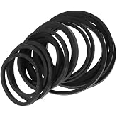 QIXIAMO 30Pcs 25-135mm Mix Cassette Tape Machine Belt 1.2mm Assorted Square Common Belts