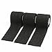 DROK 10 Rolls Self Adhesive Tape, 2.0in 14.76ft Black Breathable Nonwoven Fabric Protective Tape, Flexible Cling Scope Wrap, Military Camo Stretch Bandage Stealth Tape for Gun Knife Handle Covering
