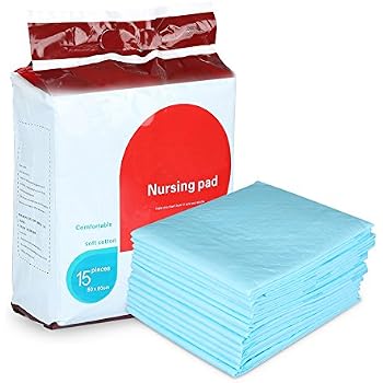 urinary absorbency underpads incontinence disposable pee elderly 15pcs pad child adult pack bed inch