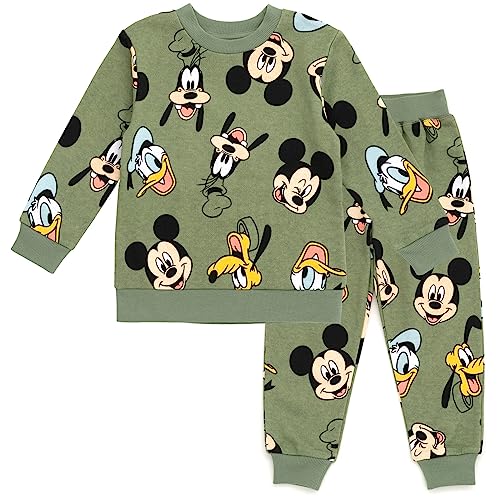 Disney Mickey Mouse Sweatshirt and Pants Set Infant to Little Kid Sizes (12 Months - 7-8)