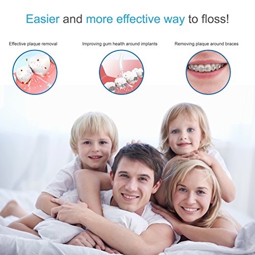 Water Flosser Cordless, THZY 4-Mode Professional Dental Oral Irrigator - Portable and Rechargeable IPX7 Waterproof Water Flossing with 4 Jet Tips for Home and Travel, Braces & Bridges Care - Thumbnail 5