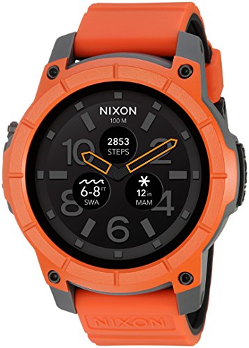 Nixon 'Mission' Smartwatch, Color: Orange (Model: A1167-2658)