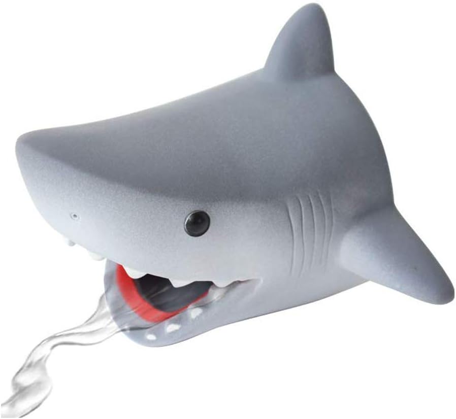 Children Silicone Bath Spout Cover Faucet Extender Sink Handle Extender Faucet for Baby, Toddler Bathroom Bathtub Safety and Fun, Sink Extension Hand Washing, Kitchen Accessories(Cartoon Shark)