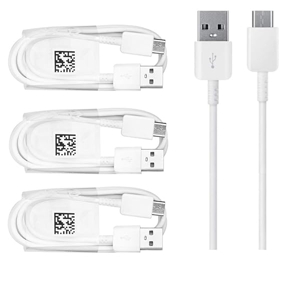 3 x XXL 150cm Original Ladekabel Datenkabel für Samsung Galaxy S10/ S10+ S9/ S9 Plus S8/ S8+/ Note 8/ A3 (2017)/ A5 (2017)/ A