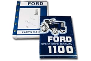 AGPUBS Operators Parts Manual Set for Ford 1100 Tractor Owner Catalog