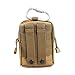 Unigear Compact Multipurpose Tactical Molle EDC Utility Gadget Pouch Tools Waist Bag with Holster Holder, 1000D (Tan)