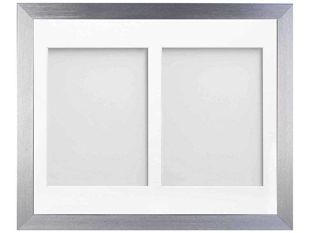 Frame Company Simpson Silver Multi Aperture Photo Frame, 14x11 for 7x5 inch (x2)