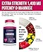 Extra Strength D-Mannose Capsules - 1000MG DMannose with Cranberry, Dandelion & Hibiscus Extract - Fast-Acting Relief for Urinary Tract Support & Bladder Cleanse - Easy to Swallow Veggie Capsule Pills