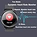 SMA-Round Smart Watch for Android Phones and iPhones,Smart Watches for Android Heart Rate Monitor,Remote Camera Band Fitness Tracker,Smart Watches for Men Women,Black-Steel Strap