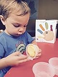 Eco-kids Eco-dough (6 containers) and Clay Tool Set