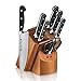Cangshan V2 Series 1022537 German Steel Forged 8-Piece Knife Block Set, Acacia