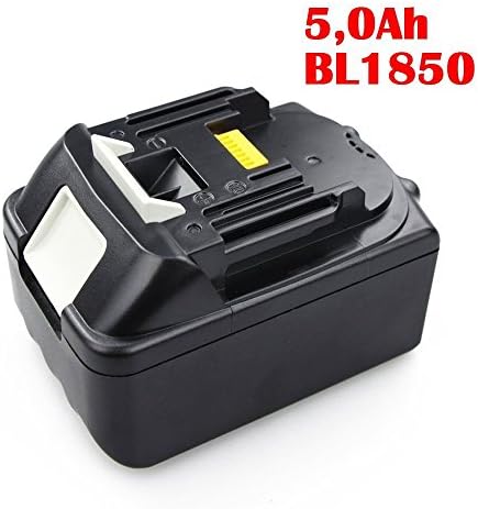 Mia Nbaoshu BL1850 18 V 5.0Ah Battery 5000 mAh Lithium Ion Replacement Battery for Makita BL1850 Laptop Battery – 1 x Lithium Ion Battery BL1840 18 V/5,0 Ah AKKU), 194204-5 BL1830