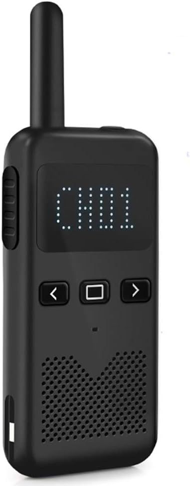 YHML Adult Walkie-Talkie, Remote 2-Way Radio, Open Range 8 Km Range 16 Channel FM Walkie-Talkie UHF Handheld Walkie-Talkie (Black/White)