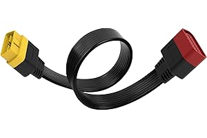 OBD2 Extension Cable, Professional Automotive Diagnostic Scan Tool Full 16 Pin Extension Cable for OBDII Scanner Forscan Chec