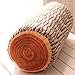 Tianmeijia 2PCS Creative 3D Round Wood Tree Soft Plush Chair Seat Cushion Stump Shaped Pillow + Stump Log Throw Pillow for Home Office Car Soft Decor Washable