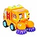 Friction Powered Cars Construction Vehicle Toys for Baby Toddlers Over 18 Months, Mixer Truck, Sweeper Truck, Harvester Truck, Push Forward and Running Toys Early Educational Cartoon Set of 3