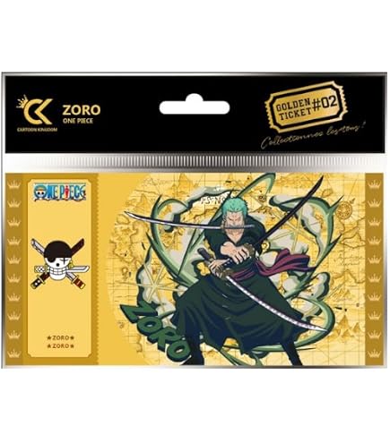 Amazon.com: Cartoon Kingdom - Golden Ticket One Piece - Roronoa