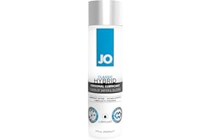 JO Hybrid Lube - Fragrance Free - Personal Lubricant Original, 4 fl oz (120 mL) - Blend of Silicone and Water-Based