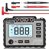 LIUMY Insulation Resistance Tester, 250V ~ 1000V Resistance Meter with Test Lead & Crocodile Clip