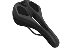 FIFTY-FIFTY Mountain Bike Seat, Comfortable Memory Foam Bicycle Seat, Lightweight Waterproof Bicycle Saddle for Men and Women, Compatible with MTB, Road Bike, E-MTB