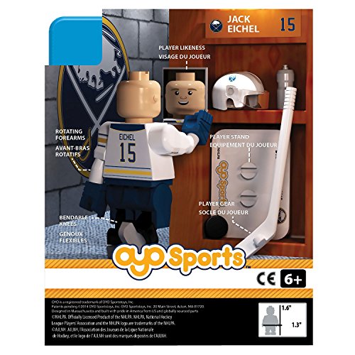 OYO NHL Buffalo Sabres Jack Eichel GEN 2 Limited Edition Minifigure, Small, Black
