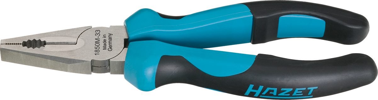 HAZET 1850M-33 180 mm Combination Pliers - Polished/Blasted