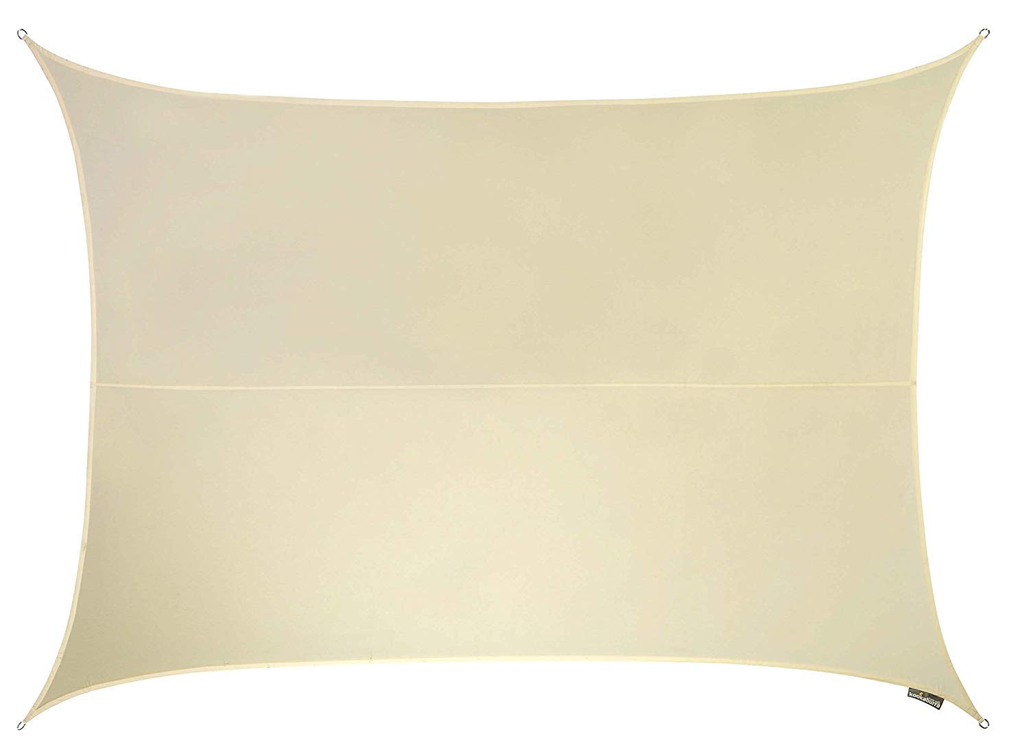 Kookaburra Waterproof Garden Sun Shade Sail Canopy in Ivory 98% UV Block (4m x 3m Rectangle)