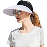 Sun Visor Hats Women Large Brim Summer UV Protection Beach Cap