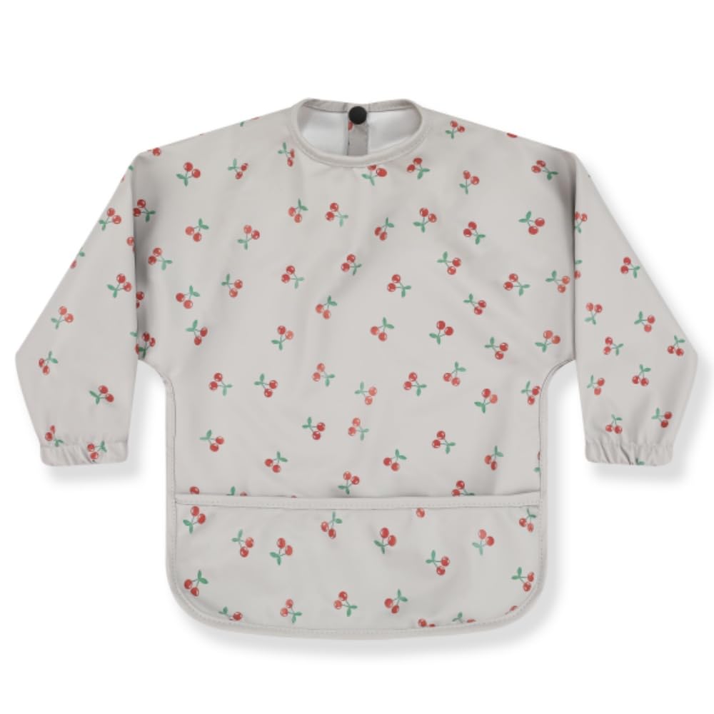 norinori Baby Weaning Bib With Sleeves Feeding Bibs - Waterproof Bibs Coverall bibs for baby toddler from 6-36 Months soft With Large Pocket Easy to Clean