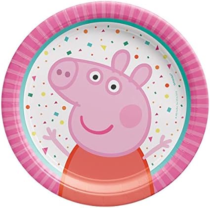 Peppa Pig Round Paper Plates 