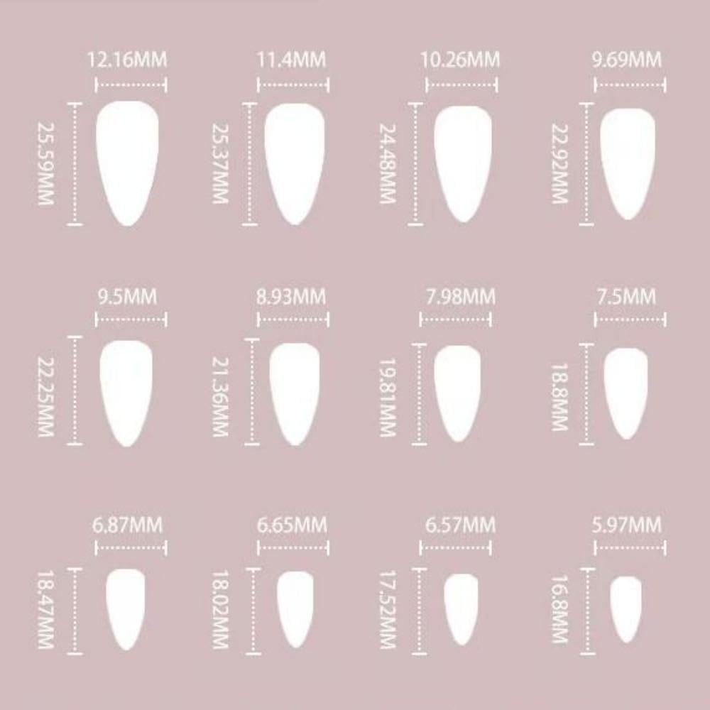 Love Press on nails Medium Stiletto Fake Nails with Design Nude Pink Glue on nails Glossy Acrylic Full Cover Black White Soild color Stick on Nails False Nails for Women Manicure - Image 6