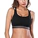 BESTENA Sports Bra, Cross Back High Impact Padded Workout Bras for Women Running and Yoga(Black,Small)